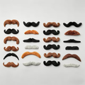 24pcs Pack Realistic Self-Adhesive Temporary Mustache Props Suitable for Role-Playing